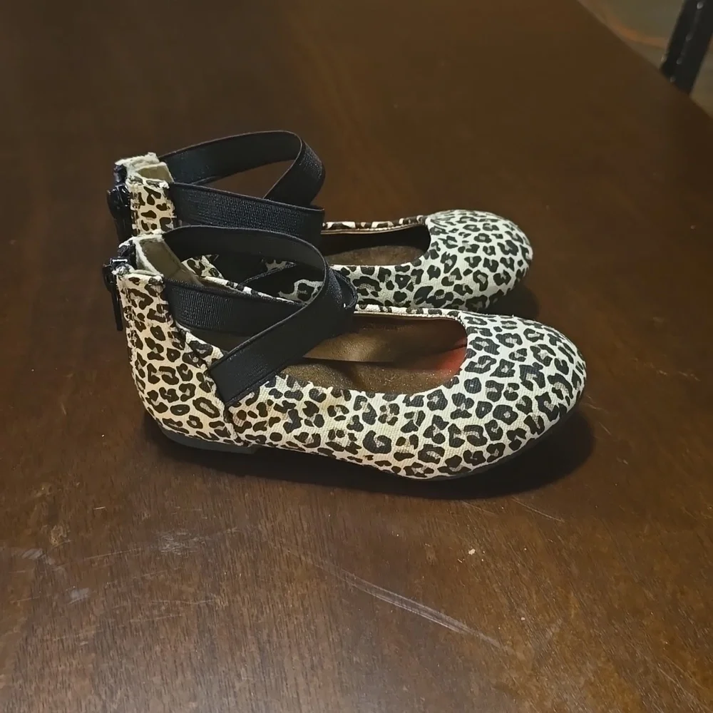 Toddler Girls Cheetah Ballet Shoe Size 7